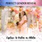 Gender Reveal Pink Confetti Cannon, Baby Shower Pink only Biodegradable Confetti Poppers for Girl Baby Reveal Party - 2 Set